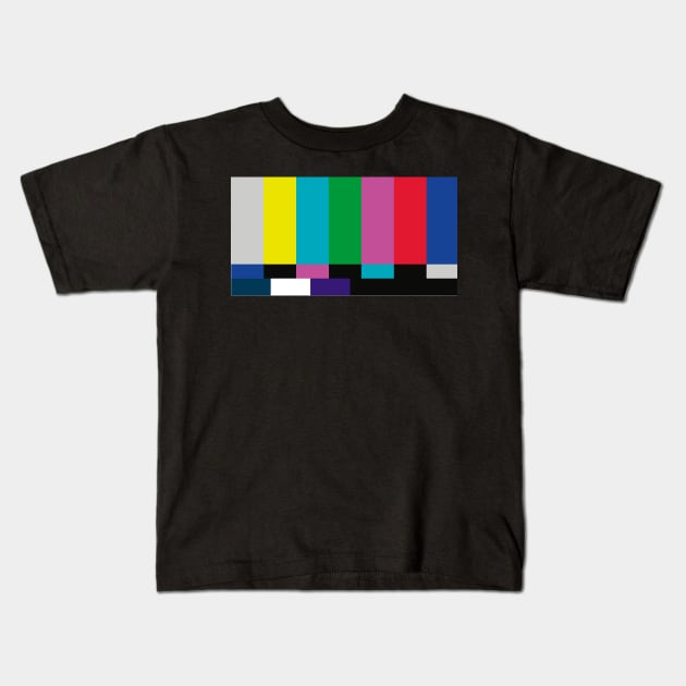 SMPTE color bars Kids T-Shirt by tonycastell